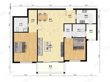 新天地河滨楼W高区大两房,三开间朝南,位置安静,价格可谈