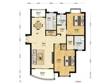 象源丽都三期,电梯高区两房两厅两卫,精装修。