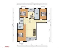 象源丽都 132.97平3居 南北向中装修 随时签约