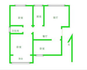 三丰路文雅苑裕丰新区旁锦绣鑫城通透三室中间层随时看