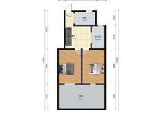 新长征花苑 63.6平2居 南北向简装修 方便看房
