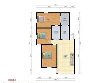 真源小区 86.03平3居 南北向简装修 安静不临街