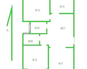 风帆(一区) 三室两卫 中间楼层 南北通透 精装拎包入住
