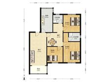 开城新苑丽园公园门口1梯2户电梯房 3南板式南北通 双轨口