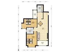 汇龙新城南北通2房 小区蕞好户型 满五上家无税带产权车位