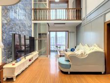 新天地旁,电梯小高层复式两梯两户,小区C位,精装修带产权车位