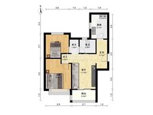 电梯房,一梯两户,小户型,环境优美,小区景观位置,精装修,装