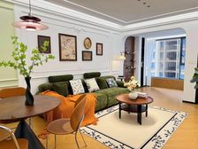地铁口 法式中古风 花果园A南区2栋 72平全新舒适的两居室
