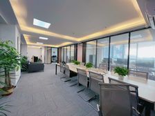 业主直租,210平4个格间,带办公家具,财富国际广场