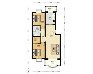 建兴家园2室2厅南北