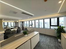 直租办公楼朝南电梯口独立空调地铁上建丨武宁路近真如精装带家具