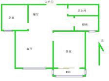 爱情广场 电梯房精装两居 93平 单价超级低 41.2万中间