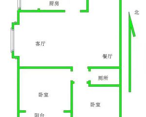 新上长城家园北区双阳大两室采光视野非常好没有遮挡拎包入住