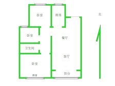 竞秀 七一路万和悦都小高层中间楼层房主原装修三室两卫采光好