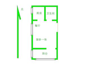 秀兰裕丰新区 南北通透 精装一居52平23万 集体供暖可贷款