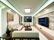 三阳开泰户型,宋氏家装,实木家具,75寸电视,双开门冰箱